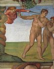 Michelangelo Buonarroti Genesis The Fall and Expulsion from Paradise The Expulsion painting